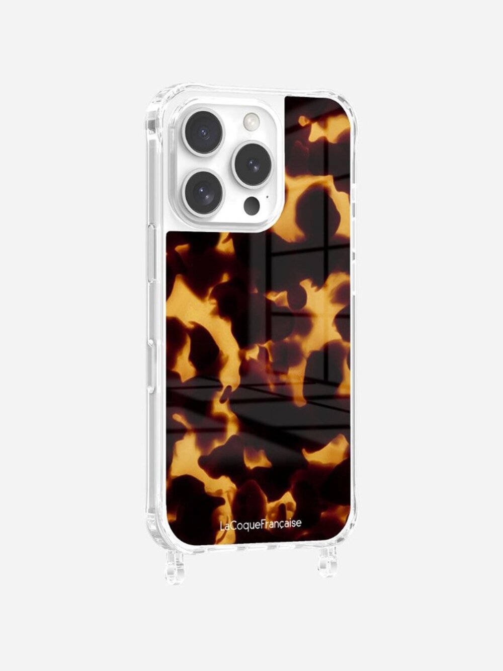 La Coque Francaise Print Rings Iphone16 Pro Case in Tortoise brown black